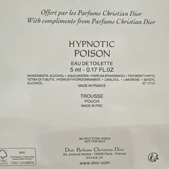 Dior Silk Eye Sleep Mask New In Box White Authentic (NWT) - Picture 6 of 6